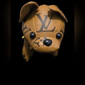 Louis Vuitton Tan Monogram Dog Figurine